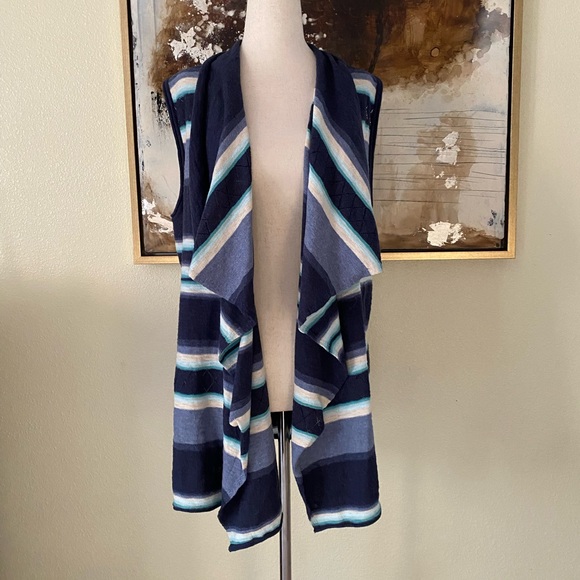 Eddie Bauer Cascade vest open front sweater vest size M 100% cotton BNWT - Picture 1 of 15